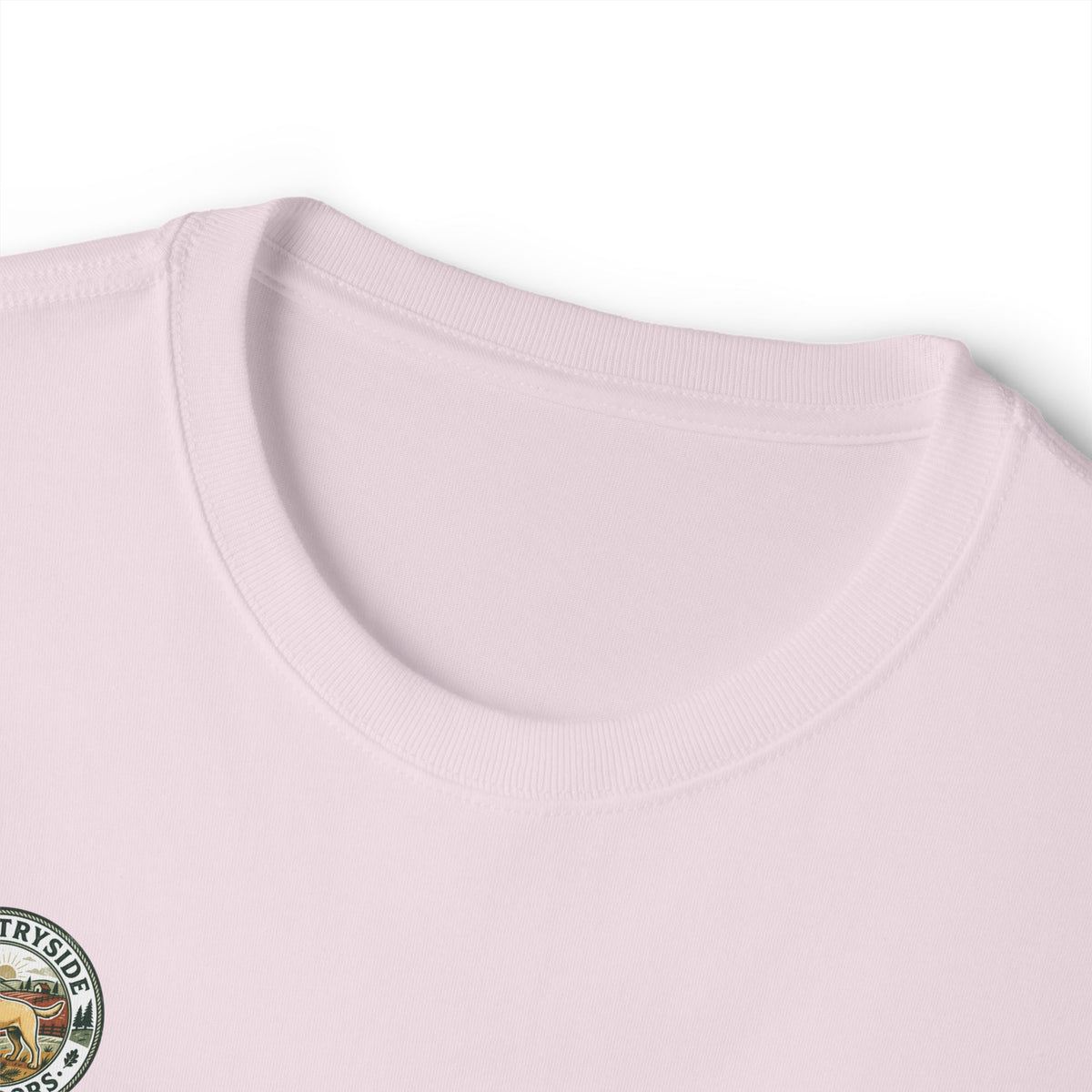 Countryside Vintage Patch Tee — 'Countryside' Chest Logo Oversized T-Shirt