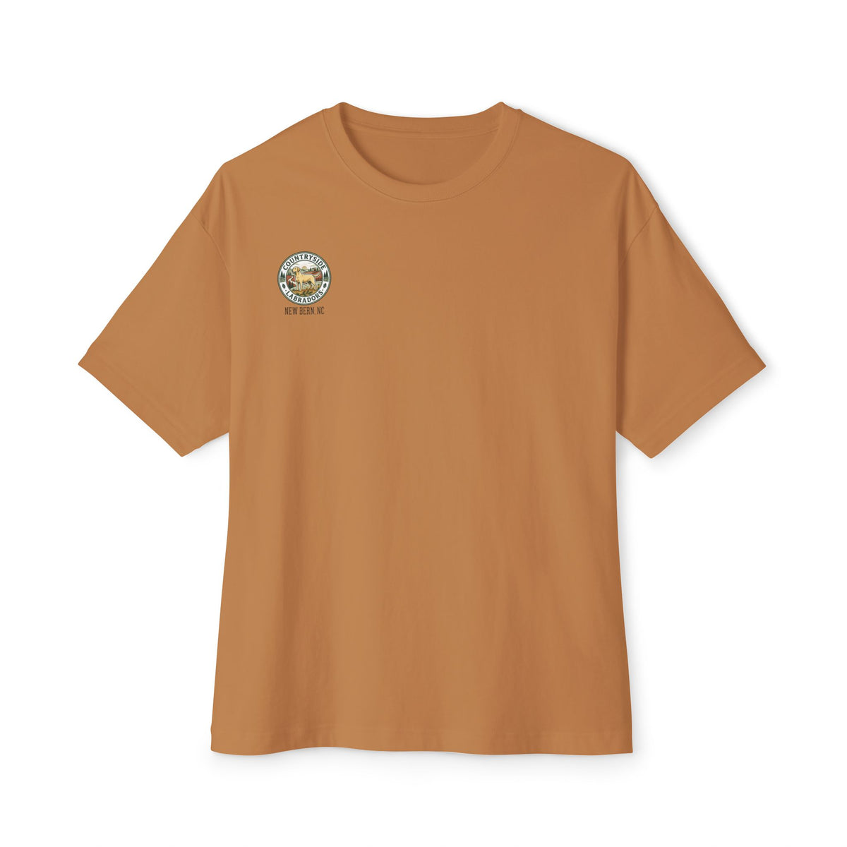 Countryside Vintage Patch Tee — 'Countryside' Chest Logo Oversized T-Shirt