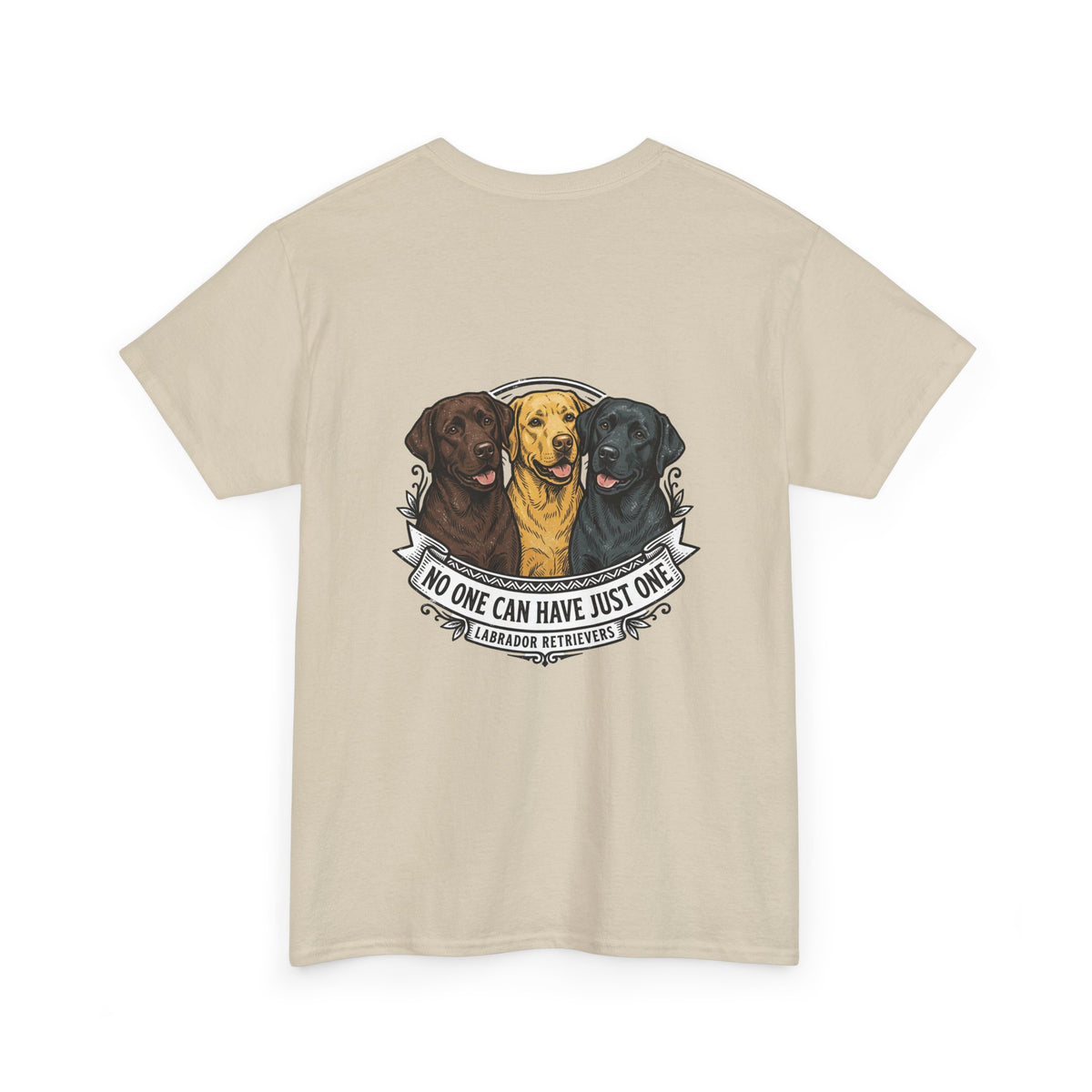 Labrador Trio T-Shirt – "No One Can Have Just One" Dog Lover Tee