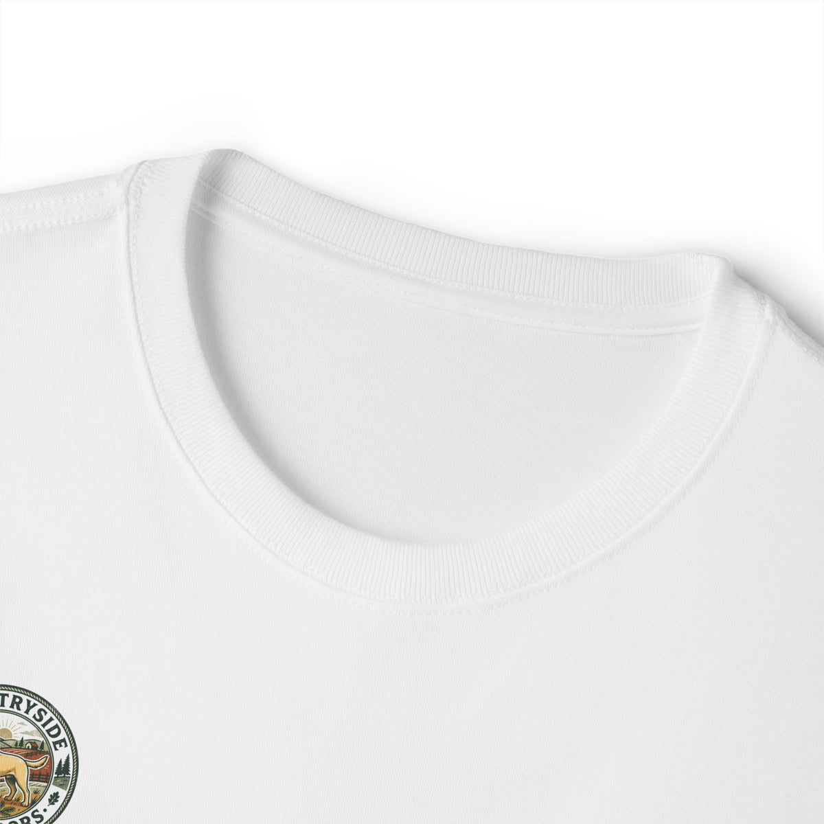 Countryside Vintage Patch Tee — 'Countryside' Chest Logo Oversized T-Shirt