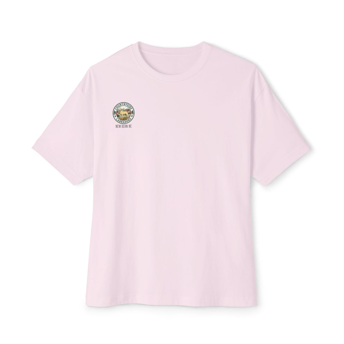 Countryside Vintage Patch Tee — 'Countryside' Chest Logo Oversized T-Shirt