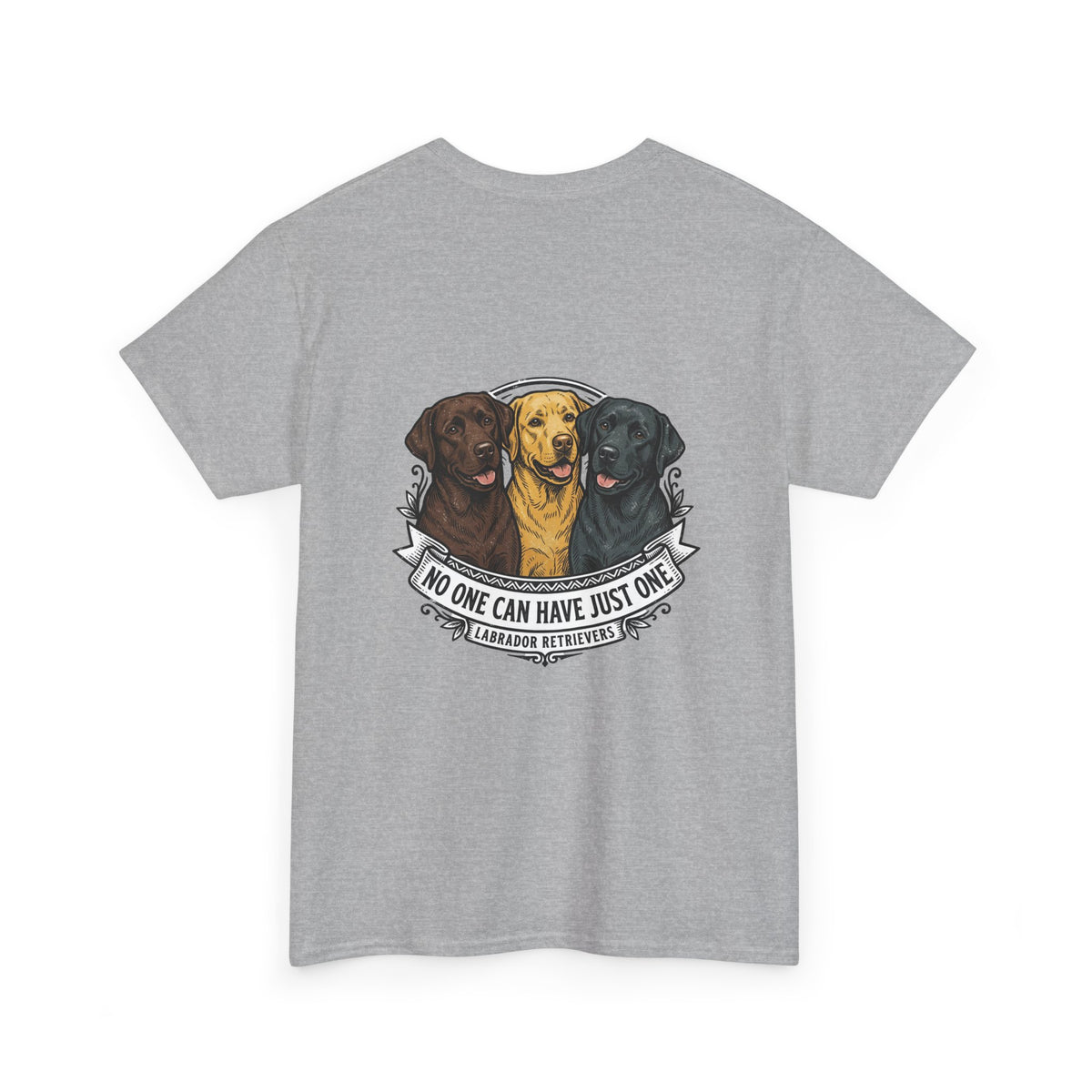 Labrador Trio T-Shirt – "No One Can Have Just One" Dog Lover Tee