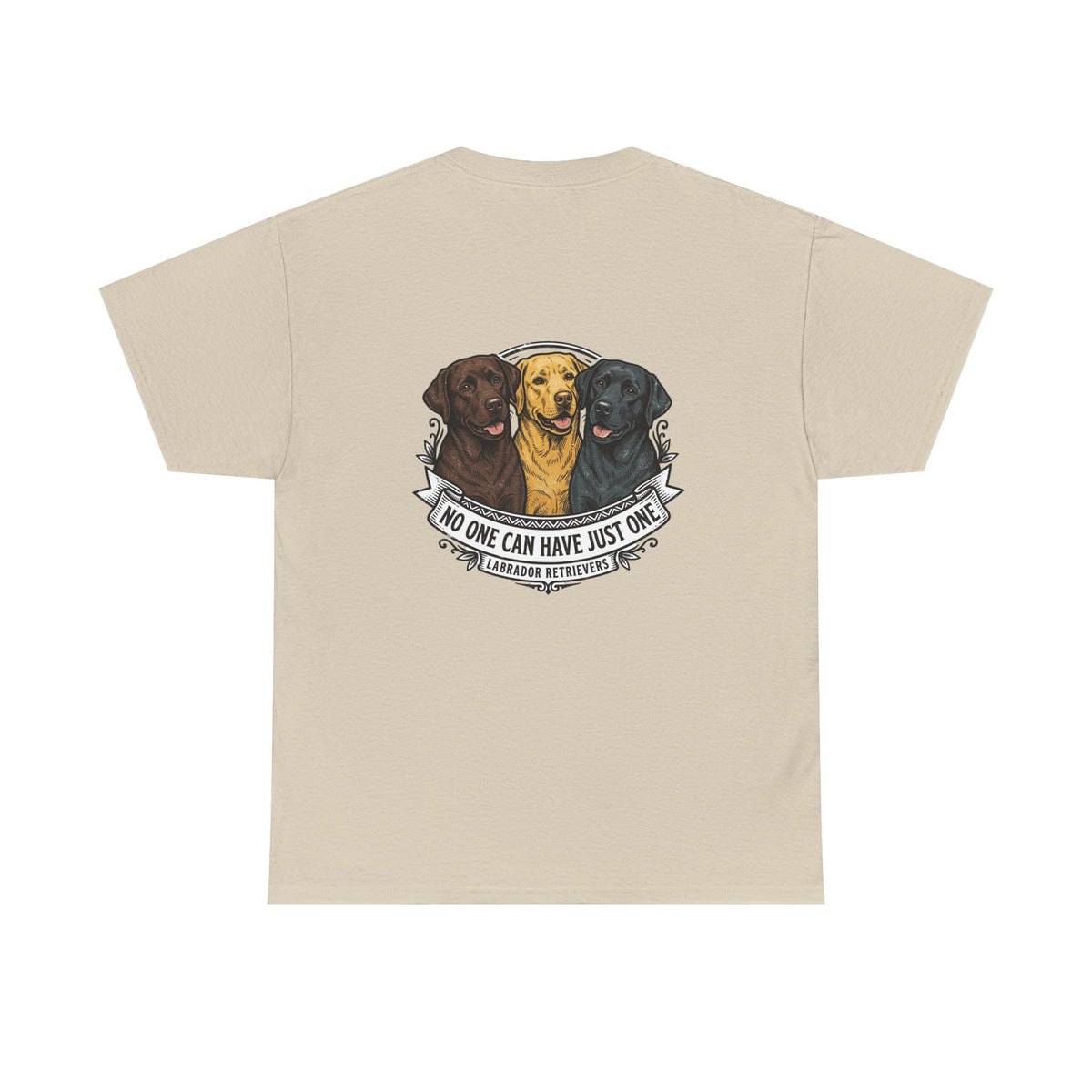 Labrador Trio T-Shirt – "No One Can Have Just One" Dog Lover Tee
