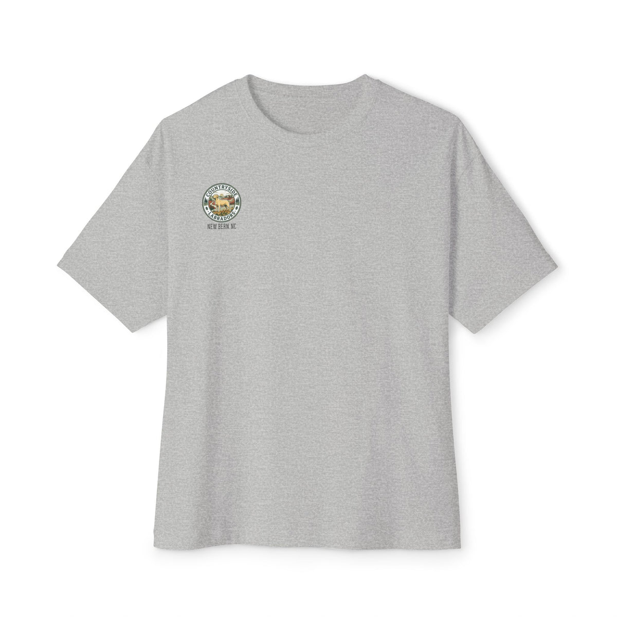 Countryside Vintage Patch Tee — 'Countryside' Chest Logo Oversized T-Shirt
