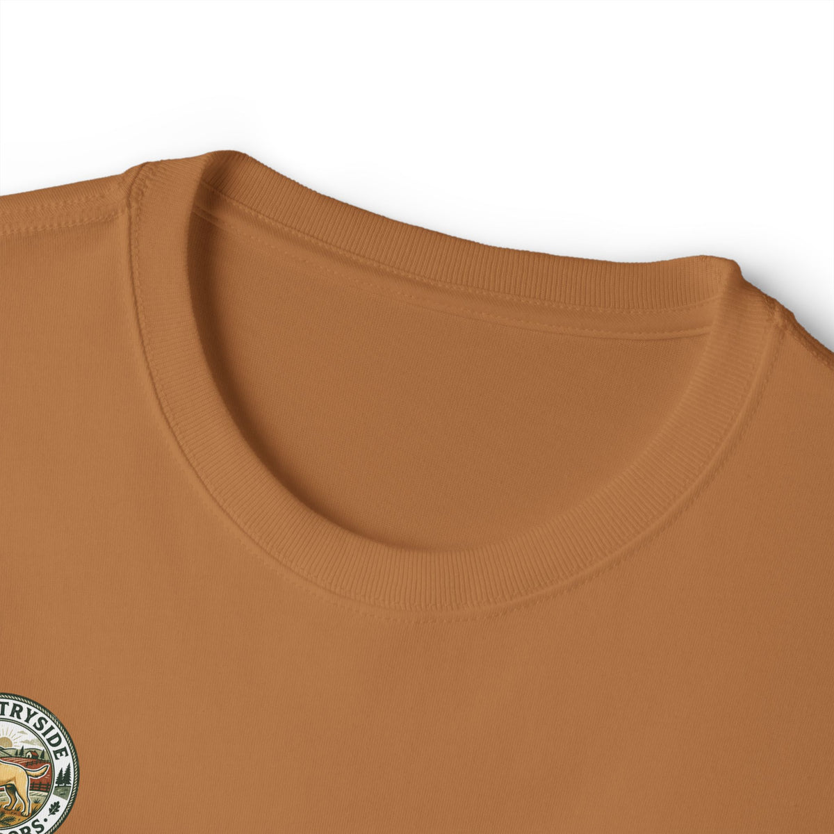 Countryside Vintage Patch Tee — 'Countryside' Chest Logo Oversized T-Shirt