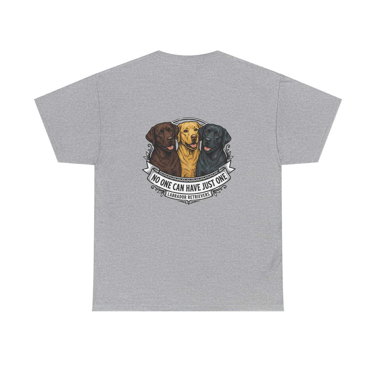 Labrador Trio T-Shirt – "No One Can Have Just One" Dog Lover Tee